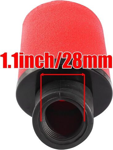 1.1inch 28mm Angled Filter for 50cc - 90cc 110cc 125cc 150cc GY6 Engine Motorcycle ATV Quad Scooter Go Kart Mini Moto Pocket Pit Dirt Racing Super Bike XR50 Kawasaki Suzuki Yamaha 27mm 29mm in Saudi Arabia