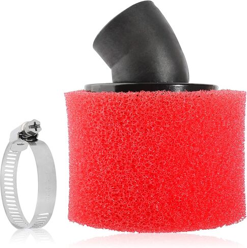 1.1inch 28mm Angled Filter for 50cc - 90cc 110cc 125cc 150cc GY6 Engine Motorcycle ATV Quad Scooter Go Kart Mini Moto Pocket Pit Dirt Racing Super Bike XR50 Kawasaki Suzuki Yamaha 27mm 29mm in Saudi Arabia