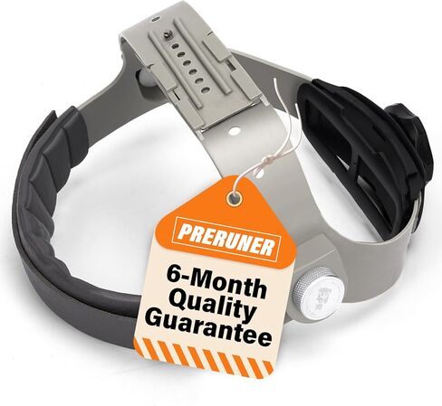 Welding Helmet Headgear | Welding Hood Headgear Replacement | Fibre Metal Headgear-100% Aluminum Fasteners | Adjustable Ratcheting Dial & Cushioned Pad | Fits Sugar Scoop, Pipeliner Welding Hoods in Kuwait