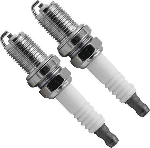 Caltric Copper Plus Spark Plug Compatible with John Deere E100 E120 E130 E140 E160 E170 E180 100 Series M78543 / Sabre 1846HV 1846HMS 1948GV 1948HV 2046HV 2048HV x2 in Saudi Arabia