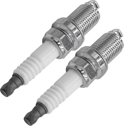 Caltric Copper Plus Spark Plug Compatible with John Deere E100 E120 E130 E140 E160 E170 E180 100 Series M78543 / Sabre 1846HV 1846HMS 1948GV 1948HV 2046HV 2048HV x2 in Saudi Arabia