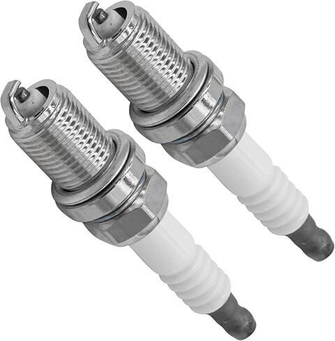 Caltric Copper Plus Spark Plug Compatible with John Deere E100 E120 E130 E140 E160 E170 E180 100 Series M78543 / Sabre 1846HV 1846HMS 1948GV 1948HV 2046HV 2048HV x2 in Saudi Arabia