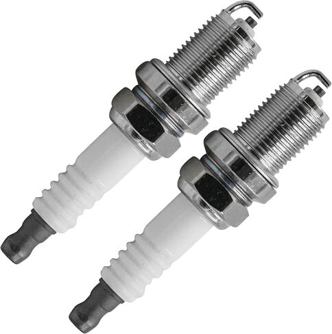 Caltric Copper Plus Spark Plug Compatible with John Deere E100 E120 E130 E140 E160 E170 E180 100 Series M78543 / Sabre 1846HV 1846HMS 1948GV 1948HV 2046HV 2048HV x2 in Saudi Arabia