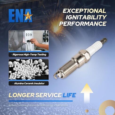 ENA إيريديوم سبارك بلج لعام 2314 متوافق مع جيب رانجلر دودج جراند كارافان تشارجر المنتقم ماغنوم ستراتوس كرايسلر تاون آند كونتري 300 سيبرينغ فوييجر باسيفيكا فولكس فاجن روتان V6 مجموعة من 6 in Kuwait