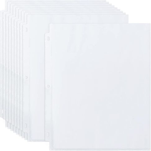 Clear Sheet Protectors for 3 Ring Binder, 300 Pack Clear Page Protectors, Top Loading Paper Protector, Plastic Sleeves for Documents and Photos, 8.5 x 11 inches, Letter Size in Kuwait