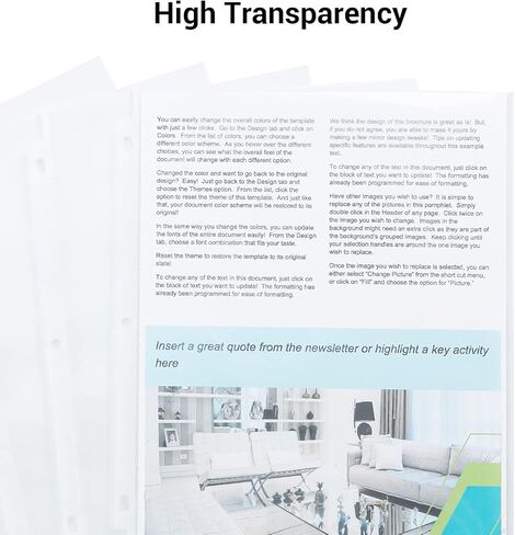 Clear Sheet Protectors for 3 Ring Binder, 300 Pack Clear Page Protectors, Top Loading Paper Protector, Plastic Sleeves for Documents and Photos, 8.5 x 11 inches, Letter Size in Kuwait