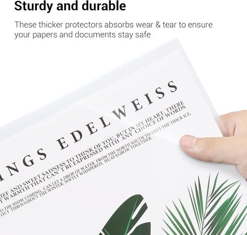 Clear Sheet Protectors for 3 Ring Binder, 300 Pack Clear Page Protectors, Top Loading Paper Protector, Plastic Sleeves for Documents and Photos, 8.5 x 11 inches, Letter Size in Kuwait