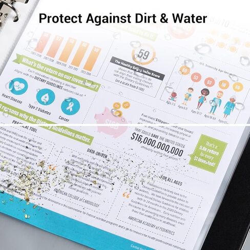 Clear Sheet Protectors for 3 Ring Binder, 300 Pack Clear Page Protectors, Top Loading Paper Protector, Plastic Sleeves for Documents and Photos, 8.5 x 11 inches, Letter Size in Kuwait