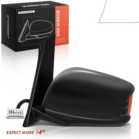 A-Premium Driver Side Power Door Mirror - Compatible with Honda Odyssey 2011 2012 2013 - Heated Manual Folding Black Outside Rear View Mirror w/Turn Signal - Replace# 76250TK8A31ZA in Saudi Arabia