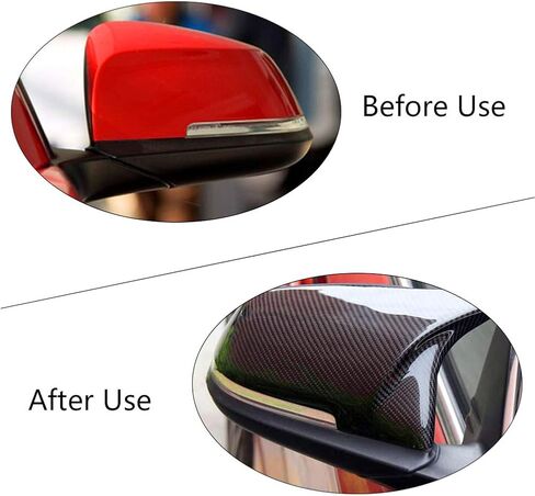 1Pair Door Rearview Mirror Cover, Side Mirror Cap for 228i F32 435i F21 116i 118i 120i 125i 130i 218i 220i 228i F30 F31 320i 328i 330i 335i F32 F33 F36 420i 428i 435i X1 in Saudi Arabia