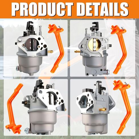 GP5500 Carburetor for 0J58620157 Generac GP5500, GP7500E, GP6500, GP6500E, GP5000, RS5500, Huayi, Ruixing - Fits 13HP-16HP, 188F, 190F, 5KW-6.5KW Generator in Kuwait