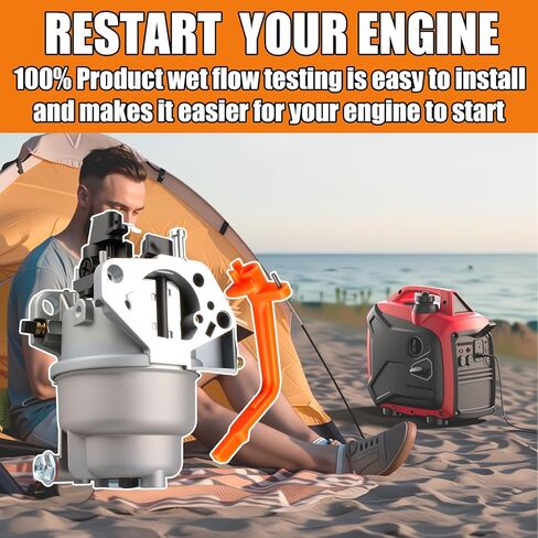 GP5500 Carburetor for 0J58620157 Generac GP5500, GP7500E, GP6500, GP6500E, GP5000, RS5500, Huayi, Ruixing - Fits 13HP-16HP, 188F, 190F, 5KW-6.5KW Generator in Kuwait