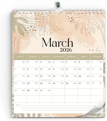 2025 Wall Calendar With Minimalist Floral, Jan 2025 - Dec 2025 Perfect Planning For Anniversaries & Appointments, Best For Your Home School Or Decor in Saudi Arabia
