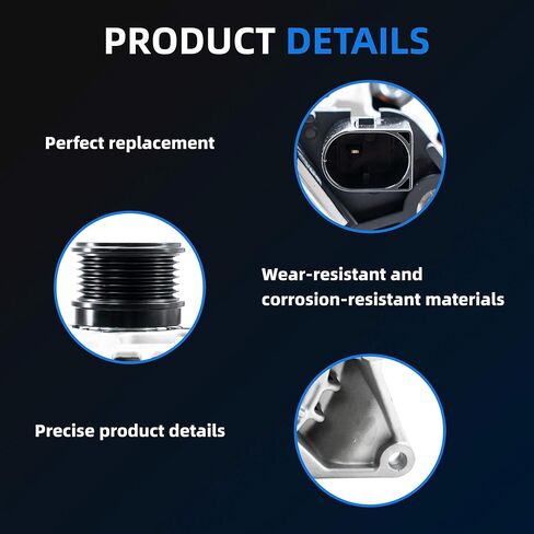 A0009067703 Alternator Compatible with Mercedes Benz W205 C300 2015-2018, GLC300 2016-2019, GLC350e 2020, 190A 12V Automotive Replacement Alternators 0125812011 0125812058 6 Groove Pulley in Kuwait