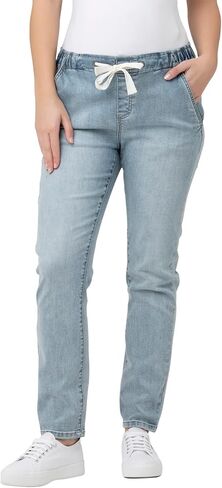Ripe Maternity Denim Jogger with Drawcord in Blue Large in Kuwait