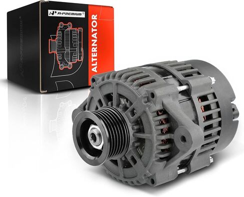 مولد كهربائي A-Premium متوافق مع طراز Mercruiser 350 Mag MPI، 5.0L Alpha Ski، MX 6.2L MP، 4.3L Alpha، 70A 110A 12V بكرة 6 أخدود في اتجاه عقارب الساعة، استبدال # 8600612، 400-12299 in Saudi Arabia