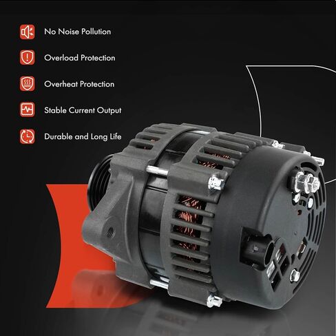 مولد كهربائي A-Premium متوافق مع طراز Mercruiser 350 Mag MPI، 5.0L Alpha Ski، MX 6.2L MP، 4.3L Alpha، 70A 110A 12V بكرة 6 أخدود في اتجاه عقارب الساعة، استبدال # 8600612، 400-12299 in Saudi Arabia