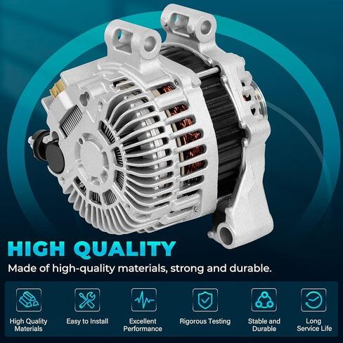 23700-AA701 المولد متوافق مع 2011 2012 2013 سوبارو فورستر H4 2.5L، 12V 110A 6-Groove بكرة في اتجاه عقارب الساعة استبدال لـ 11579N، 11579، 11083، AL4313X، A002TL0091A in Kuwait