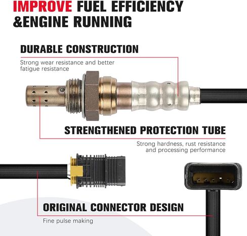 O2 Oxygen Sensor Downstream Replacement Compatible for BMW X3 X5 X6 135i 335i 535i 640i 740i, 335i 535i GT xDrive, ActiveHybrid 3/5/7, L6 3.0L, Replace 234-4479 11787589475 in Saudi Arabia