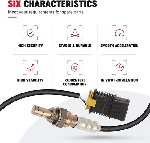 O2 Oxygen Sensor Downstream Replacement Compatible for BMW X3 X5 X6 135i 335i 535i 640i 740i, 335i 535i GT xDrive, ActiveHybrid 3/5/7, L6 3.0L, Replace 234-4479 11787589475 in Saudi Arabia