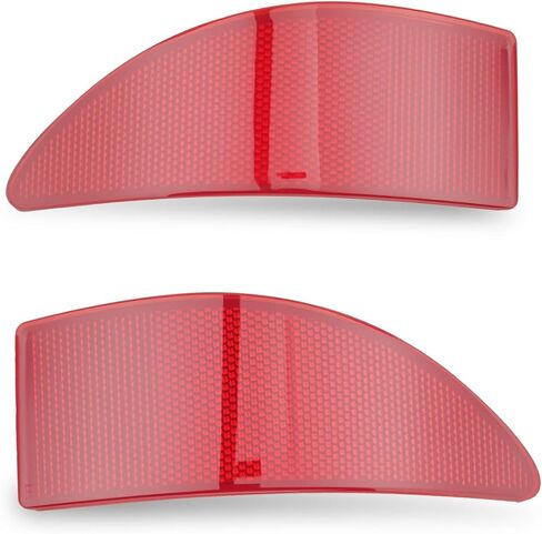 2Pcs Rear Bumper Reflectors Covers Housing Fit for Lexus IS250 IS350 2006-2013, Red ABS Lens in Saudi Arabia