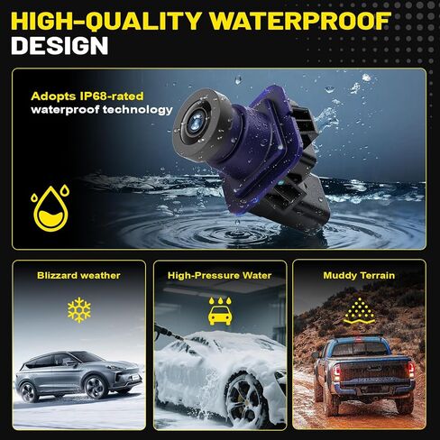 كاميرا احتياطية للرؤية الخلفية لسيارة Ford F250 F350 F450 F550 Super Duty 2015-2016 - مقاومة للماء، تحل محل FC3Z-19G490-A، FC3Z-19G490-B، GC3Z-19G490-B - متوافقة مع 6.2L و6.7L V8 in Saudi Arabia