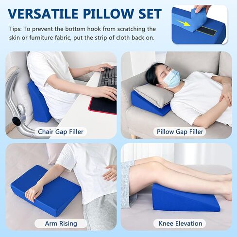 Foam Heel Protectors for Pressure Sores, Foot Elevation Pillow Ankle, Heel Protector for Bed Sores, Offloading Pillow Heels Cushions for Heel Pain Relief, Foot Elevator Wedge Pillow for Sleeping in Kuwait