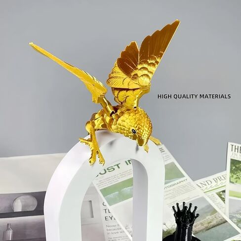3D Printed Decorative Parrot - mini 3D Printed Animals & Toys for Home Office Deco, Festival Gifts & Executive Desk Toys for Autism/ADHD（Blue-Green） in Saudi Arabia