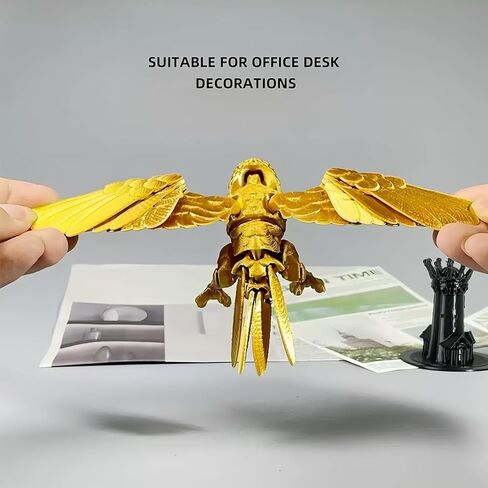 3D Printed Decorative Parrot - mini 3D Printed Animals & Toys for Home Office Deco, Festival Gifts & Executive Desk Toys for Autism/ADHD（Blue-Green） in Saudi Arabia