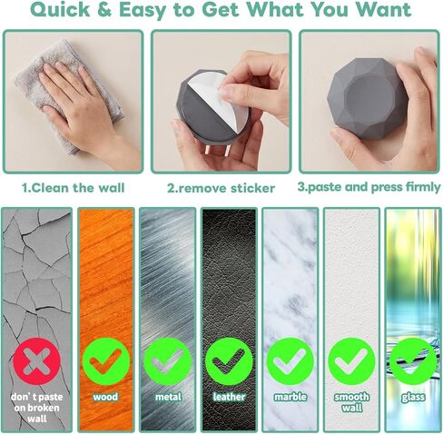 Nuanchu 6 Pcs 3'' Door Stops Wall Protector Silicone Rubber Door Bumpers with Strong Adhesive Quiet and Shock Absorbent Knob Protector for Wall Home Office Protects Every Surface(Gray) in Saudi Arabia