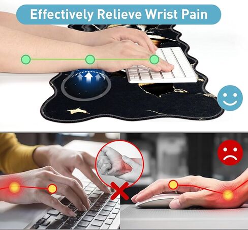 Large Mouse Pad and Keyboard Wrist Rest, Desk Pad for Keyboard and Mouse, 4-in-1 Large Gaming Mouse Pad with Wrist Support, Desk Mat for Home Office Study Game-Tiger Eyes in Saudi Arabia