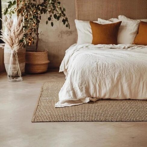 ISAENNE Dark Brown Throw Rugs for Kitchen,Square Non-Slip Comfortable Dirt-Resistant Weave Indoor Area Rug for Living Room Bedroom Nursery Kids Room Home Decorative,3 x 3 Ft in Saudi Arabia