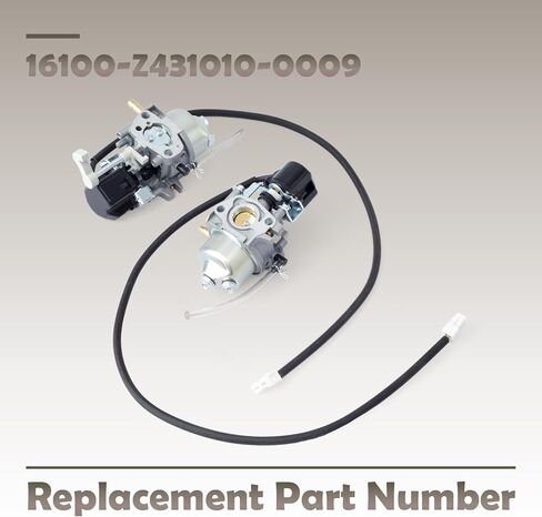 16100-Z431010-0009 Carburetor Compatible with Ryobi RY i4022 VNM 099930667 099930699 i4022 X 099930627 4000 Watt Digital Inverter Generator Rev02 2022-02, Carb Kit with Spark Plug Gasket in Kuwait