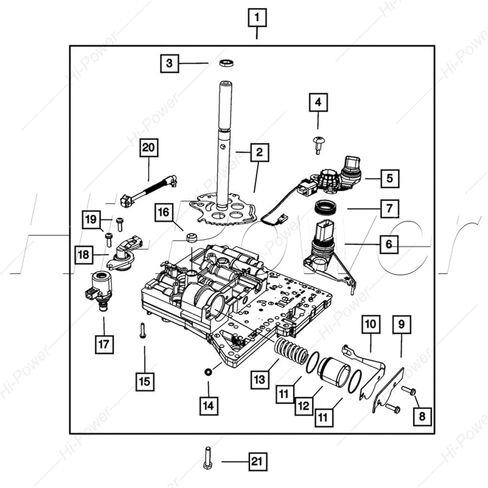 A604 42RLE 41TE Auto Transmission Pressure Control Solenoid 05078911AA Compatible For Chrysler Dodge A604 42RLE41TE 05078911AA Solenoid Kit in Kuwait