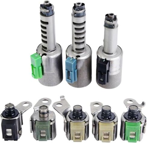 8pcs Transmission Solenoids Set Compatible For Volvo XC90 S60 S80 V50 AW55-50SN AW55-51SN AF33-5 AW235 RE5F22A in Kuwait