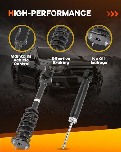 OCPTY Front and Rear Pair Complete Struts Assembly Shocks Fit for 2011 2012 2013 2014 2015 for Jeep Grand for Cherokee 1335883L 1335883R 911304 345625 Replacement Suspension Kit in Saudi Arabia