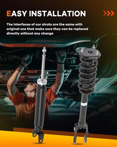 OCPTY Front and Rear Pair Complete Struts Assembly Shocks Fit for 2011 2012 2013 2014 2015 for Jeep Grand for Cherokee 1335883L 1335883R 911304 345625 Replacement Suspension Kit in Saudi Arabia