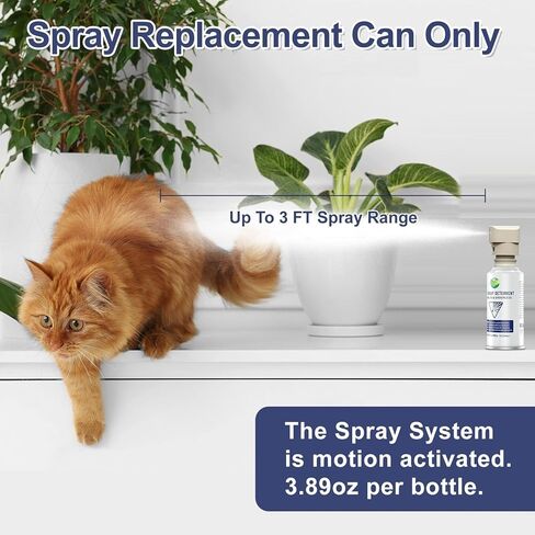 Cat Spray System for Pet-Safe CAT SSS Spray Pet Deterrent 1 Pack - 3.89oz/Pack Spray Deterrent Device Refill - Safe Dog & Cat Spray Deterrent System 13 in Kuwait