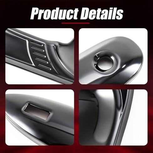 Exterior Door Handle Bowl Covers Compatible with Toyota Camry LE SE XLE XSE 2018-2026 ABS Glossy Black in Saudi Arabia