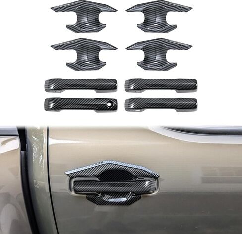Exterior Door Handle Bowl Covers Compatible with Toyota Camry LE SE XLE XSE 2018-2026 ABS Glossy Black in Saudi Arabia