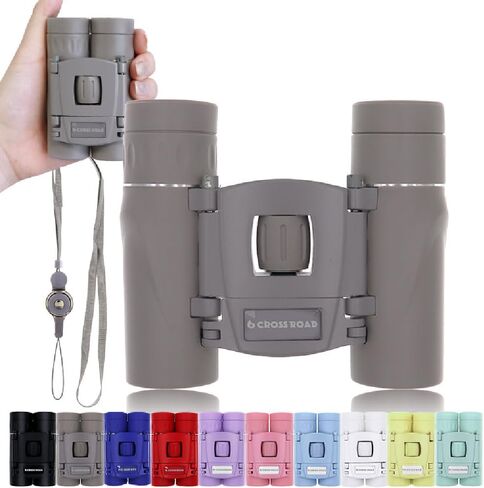 CROSSROAD 10x Binoculars for Adults and Children, Mini Pocket Binoculars, Waterproof Compact Binoculars for Bird Watching, Hunting, Concerts, Theater, Opera, Travel, Japan Quality (Light Blue) in Saudi Arabia