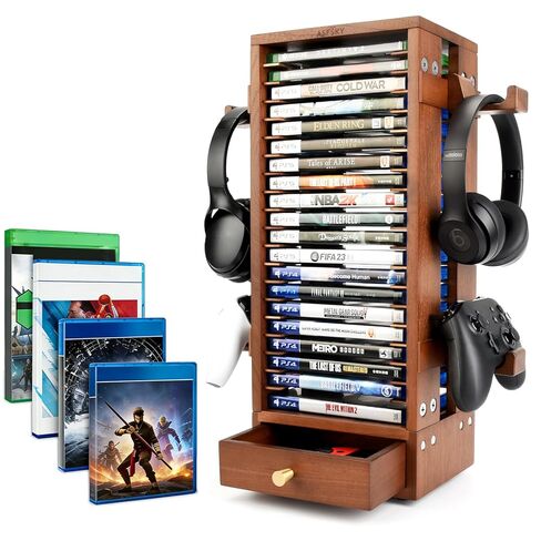Asfsky Game Storage Tower Universal Video Game Organizer لـ 20 لعبة تخزين متوافقة مع PS5 PS4 Xbox Switch Games Gamer Gamer in Kuwait