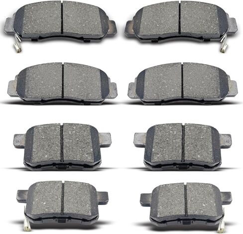 D1451 D1506 8PCS Front & Rear Ceramic Brake Pads Set Compatible with 2008-2012 Honda Accord EX & EX-L, 2009-2014 Acura Tsx in Kuwait