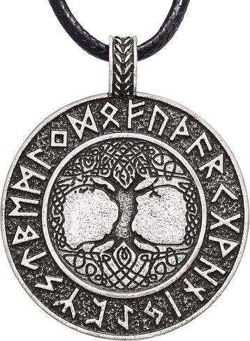 HAQUIL Viking Celtic Wiccan Tree of Life Pendant Necklace, Tree of Life Jewelry Gifts for Men and Women in Saudi Arabia
