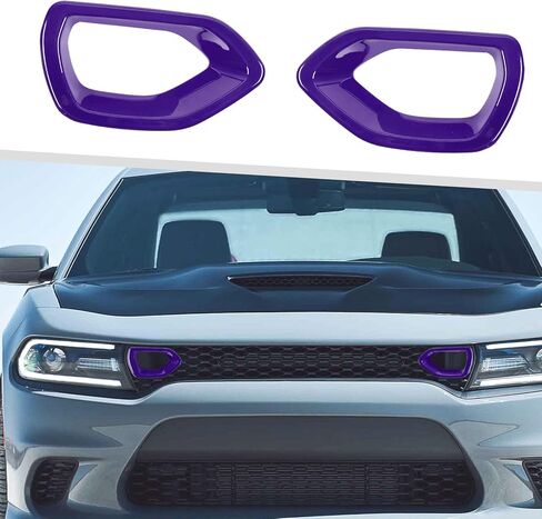 Jimen Compatible with Dodge Charger 2015-2023, Front Bumper Center Grille Cover Trim (Pink) in Saudi Arabia