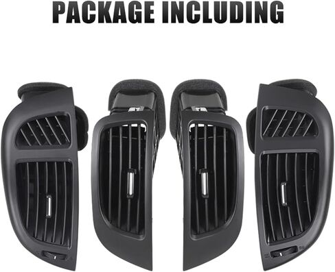 شبكة هواء السيارة 97480-1X050 منفذ فوهة تكييف هواء السيارة مناسب لسيارة Kia Forte Cerato 2008-2013 المركز الأوسط/الجانب الأمامي الأيسر الأيمن (مجموعة من 4 قطع) in Kuwait