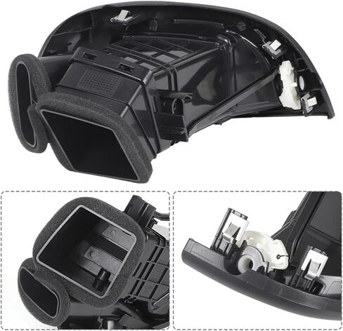 شبكة هواء السيارة 97480-1X050 منفذ فوهة تكييف هواء السيارة مناسب لسيارة Kia Forte Cerato 2008-2013 المركز الأوسط/الجانب الأمامي الأيسر الأيمن (مجموعة من 4 قطع) in Kuwait