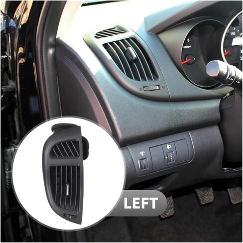 شبكة هواء السيارة 97480-1X050 منفذ فوهة تكييف هواء السيارة مناسب لسيارة Kia Forte Cerato 2008-2013 المركز الأوسط/الجانب الأمامي الأيسر الأيمن (مجموعة من 4 قطع) in Kuwait