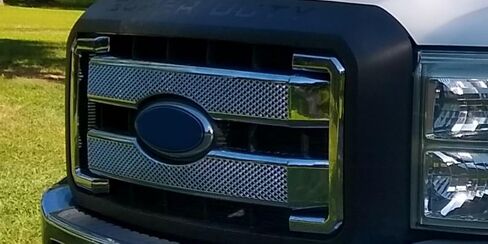 KUAFU مصبغة تريم متوافقة مع 2011-2016 فورد F-250 F-350 F-450 F-550 سوبر واجب شبكة أمامية غطاء الشواية الكروم البلاستيك (ABS) in Saudi Arabia