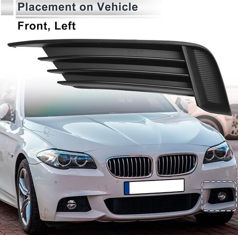 No.8V5807681 for Audi A3 S3 2013-2017 Black Front Left Front Lower Bumper Fog Light Cover Inserts ABS 1 Pc in Saudi Arabia